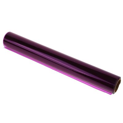ARTSEWPLY Purple Flower Wrap Roll 40cm X 30m Floral Bouquet Wrapping Sheet 2.2 Mil Thickness Cellophane Film for DIY Packaging and Flower Arrangement