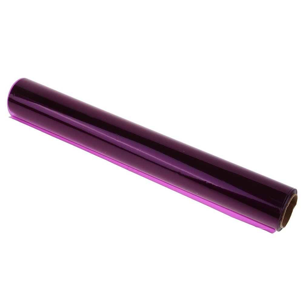 ARTSEWPLY Purple Flower Wrap Roll 40cm X 30m Floral Bouquet Wrapping Sheet 2.2 Mil Thickness Cellophane Film for DIY Packaging and Flower Arrangement