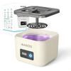 Ultrasonic Retainer Cleaner Machine, Denture Cleaner for Aligners Night Guards Braces Mouth Guards Toothbrush HeadsAll-in-One Dental & Jewelry Cleaner, 45kHz 200ML, Dual Modes view 1