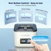 Ultrasonic Retainer Cleaner Machine, Denture Cleaner for Aligners Night Guards Braces Mouth Guards Toothbrush HeadsAll-in-One Dental & Jewelry Cleaner, 45kHz 200ML, Dual Modes view 2