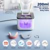 Ultrasonic Retainer Cleaner Machine, Denture Cleaner for Aligners Night Guards Braces Mouth Guards Toothbrush HeadsAll-in-One Dental & Jewelry Cleaner, 45kHz 200ML, Dual Modes view 3