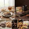 Korean Almond Snack Gift Set with Premium Tea - 4 Flavors Variety Pack (Basasac, Dalgona, Injeolmi, Choco Ball) | 8 Packs + 3 Tea Bags view 2