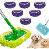 2026 New Chenille Mop Refill Pads for Home Use, Reusable Microfiber Chenille Mop Pads, Dust Mop Covers Washable Wet & Dry for Floor Cleaning & Pet Hair (6PC * E) view 1
