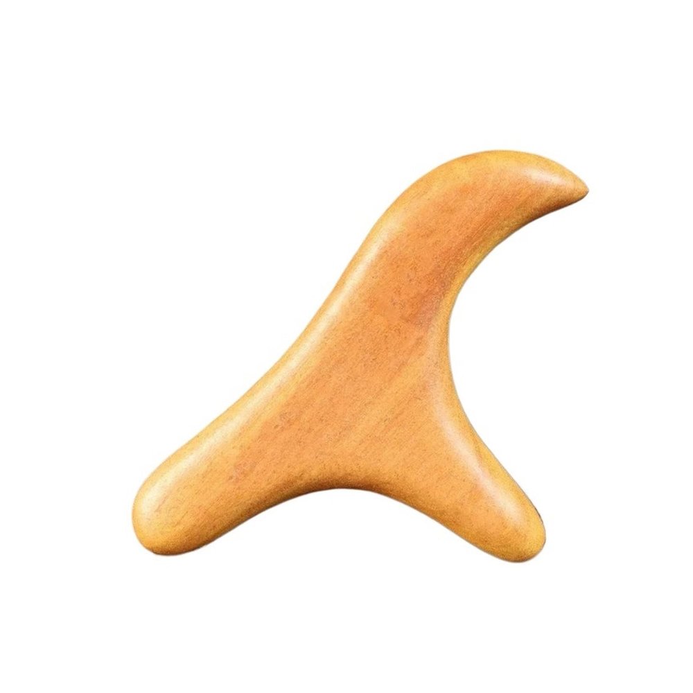 1 PCS Neck Foot Trigger Point Massage Gua Sha Tools Home Gym Professional Therapy Massage Tool for Back Leg Hand Face(Yellow)