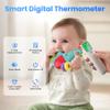 3-in-1 Ear and Forehead Thermometer for Adults Kids with Object Mode Accurate Digital Baby Thermometer Featuri ANG Fever Alarm LCD Screen Silent Mode with Storage Bag White view 2