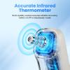 3-in-1 Ear and Forehead Thermometer for Adults Kids with Object Mode Accurate Digital Baby Thermometer Featuri ANG Fever Alarm LCD Screen Silent Mode with Storage Bag White view 3