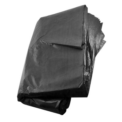 DIYEAH Extra Large Heavy Duty Garbage Bags 50pcs 80x100cm Black Trash Bags for Outdoor, Commercial, Garden, and Household Use with 100l Capacity