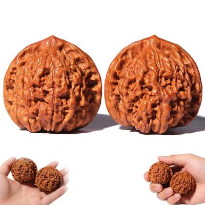 2026 New Wenwan Walnuts, Chinese Walnuts Fidget, Walnut and Massage Stress Relief Health Care Ball Toy Traditional Chinese Hand Walnut for Meditation, Finger Exercise & Desk Decor