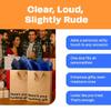 MilkToast Brands Funny Profanity Gift Bag, 11" x 8" x 4" Size, Here's Your Fucking Gift, Reusable Brown Kraft Paper Swear Word Bag for Adult Christmas and White Elephant Exchanges view 4