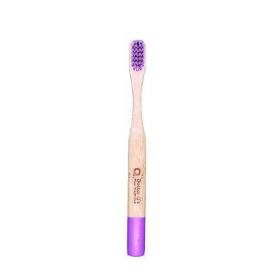 Dr. Q's Fresh Breath Club Childs Bamboo Toothbrush Purple