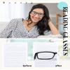 Yexiya 24 Pack 3.25 Reading Glasses Bulk Adjustable Traditional Reading Glasses with Spring Hinge Non-prescription for Men Women, Black Frame view 4