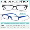 Yexiya 24 Pack 1.25 Reading Glasses Bulk Adjustable Traditional Reading Glasses with Spring Hinge Non-prescription for Men Women, Multicolor view 2