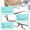 Yexiya 24 Pack 1.25 Reading Glasses Bulk Adjustable Traditional Reading Glasses with Spring Hinge Non-prescription for Men Women, Multicolor view 3