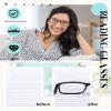 Yexiya 24 Pack 1.25 Reading Glasses Bulk Adjustable Traditional Reading Glasses with Spring Hinge Non-prescription for Men Women, Multicolor view 4