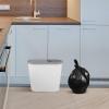 BELLIFFY Black Garbage Bags 200pcs (45x50cm) Thick 2.5mil Kitchen Trash Bags for Bathroom Office Bedroom Wastebasket Liners view 4