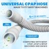 2 Pack CPAP Hose, Universal CPAP Tubing 6 Foot (72") Standard 22mm CPAP Tube Compatible with Most CPAP Machines, Flexible, Lightweight, Durable CPAP Supplies & Accessories, Gray view 2