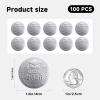 100PCS Class of 2026 Graduation Stickers, Graduation Invitations 2026, Embossed Seal for Party Favor Bags, Dessert Treat Bags, Gift Wrapping, Premium Graduation Party Decorations 1.6 Inch (Silver) view 2