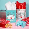 Sabary 48 Pcs Nurse Gift Bags 9 x 7 Inch, Nursing Graduation Party Thank You Nurse Paper Goodie Bags with Tissue Paper Decor for Medical Themed Birthday RN Nursing Graduation Party Favor Supplies view 4