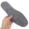 DIYEAH Wool Felt Insoles for Men and Women, Size L (27.5cm), Breathable Cuttable Shoe Inserts, Sweat-Absorbing Winter Foot Warmers, Deep Gray Soft Padding for Boots and Casual Shoes view 3