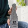 DIYEAH Wool Felt Insoles for Men and Women, Size L (27.5cm), Breathable Cuttable Shoe Inserts, Sweat-Absorbing Winter Foot Warmers, Deep Gray Soft Padding for Boots and Casual Shoes view 4