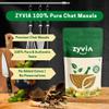Zyvia Unpolished Chat Masala 100% Organic Spice Blend for Indian Snacks, No Preservatives. (8.8 Ounce (Pack of 2)) view 2