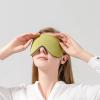 PLAYTHROUGH Silk Sleep Eye Mask 2 Pcs, Double Sided Cold and Warm Breathable Sleep Mask for Day Night Use, Grey view 3