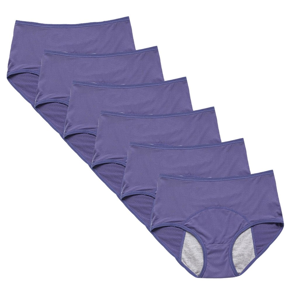 Plus Size Incontinence Underwear for Women Over 60 - Comfortable, Discreet Incontinence Panties for Daily Use (Blue Medium)