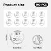 100PCS Class of 2026 Graduation Stickers, Clear Silver Foil Seal Labels for Invitations, Envelopes, Party Favors, Graduation Announcements, 1.6 Inch (Silver) view 2