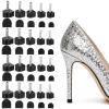 20 Pairs High Heel Replacement Tips 5 Sizes U-Shape Heel Replacement Tips Non-Slip Womens Shoes Tip Repair Kit for Quick DIY Installation Women's Shoes(8/9/10/11/12mm, Black) view 1