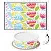 3 pcs Whimsical Floral Shapes Cake Strips Edible birthday cake strips, cake side borders, Icing Sheets 2.7X11.8 view 1