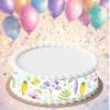 3 pcs Light Botanical Garden Cake Strips Edible birthday cake strips, cake side borders, Icing Sheets 2.7X11.8 view 4