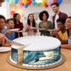 3 pcs Underwater Light Rays Cake Strips Edible birthday cake strips, cake side borders, Icing Sheets 2.7X11.8 view 2