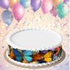 3 pcs Bold Abstract Brushstrokes Cake Strips Edible birthday cake strips, cake side borders, Icing Sheets 2.7X11.8 view 4