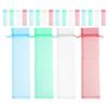 ORFOFE 20pcs Organza Drawstring Bags for Fan Storage, Mesh Pouches with Satin Ribbon, 6x26cm Sheer Wedding Favor Bags in Burgundy, Lake Blue, Grass Green, White Party, Jewelry, Candy view 1