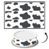 3 pcs Gray Cow Pattern Cake Strips Edible birthday cake strips, cake side borders, Icing Sheets 2.7X11.8 view 1