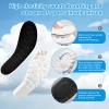 2026 New Steppers Insoles for Men & Women - 4D Cloud Comfort Memory Foam | Super Soft Shock Absorption, Anti-Fatigue & Breathable Design | Replacement Inserts for Work, Running (Black, Men's 8.5-9) view 2