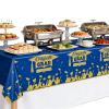 ZRLABL Graduation Season Blue & Gold Tablecloth Congrats Grad Party Decor(Blue&Gold-Tablecloth) view 3