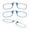 Always With You by ThinOptics Armless Reading Glasses Multi-Pack - Ultra-Thin, Lightweight Pocket Readers for Men & Women - Slim, Comfortable Design - 3 Pack Blue, 2.5x view 1
