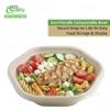 EcoQuality 47oz Hexagon Compostable Bowl with Clear Lid Disposable Fiber Food Bowl for Hot and Cold Meals, Eco Friendly Serving Container for Office, Travel, Catering, Party and Events (100) view 3