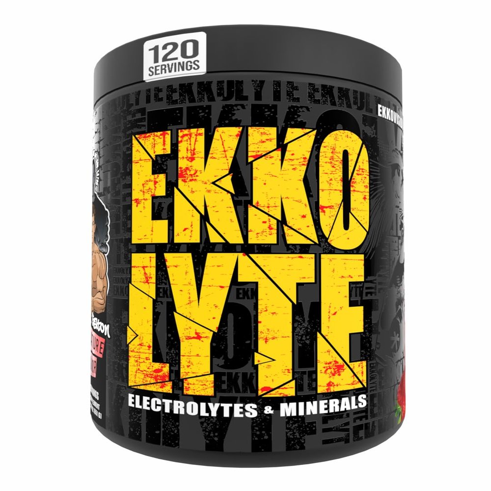 Ekkovision Ekkolyte Electrolytes & Minerals Powder, 50 MG Vitamin C & 155 MG Magnesium for Hydration Support, Electrolytes for Women & Men, Strawberry Banana Flavored Electrolyte Mix, 120 Servings