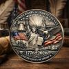 250th Anniversary of American Independence Commemorative Coin 17762026 Patriotic Collectible Medal, We The People Design (1 Side (Front)) view 3