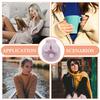 Hemobllo Portable Hot Water Bottle with Plush Rabbit Cover, PVC Explosion-Proof Water Pouch for Menstrual Relief, Comfortable Hand Warmer for Outdoor and Winter Use, Round Purple view 4