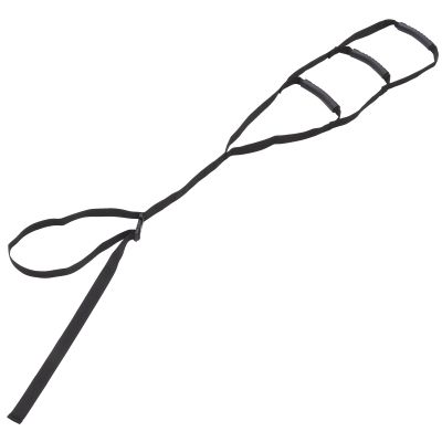 Veemoon Elderly Bed Ladder Assist Strap Adjustable Physiotherapy Aid Belt for Disabled and Patients, Black Bed Pull up Support for Seniors and Mobility Assistance