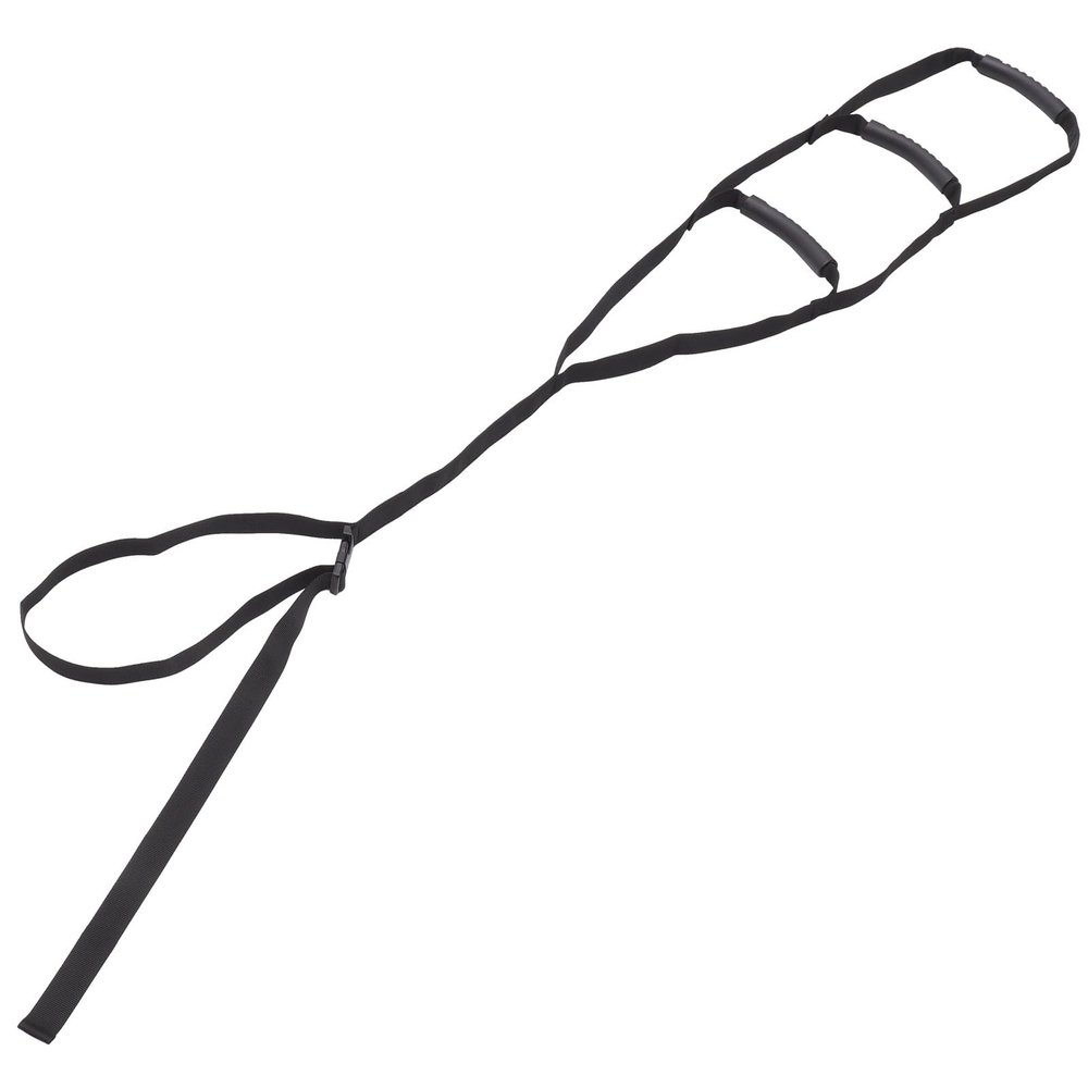 Veemoon Elderly Bed Ladder Assist Strap Adjustable Physiotherapy Aid Belt for Disabled and Patients, Black Bed Pull up Support for Seniors and Mobility Assistance