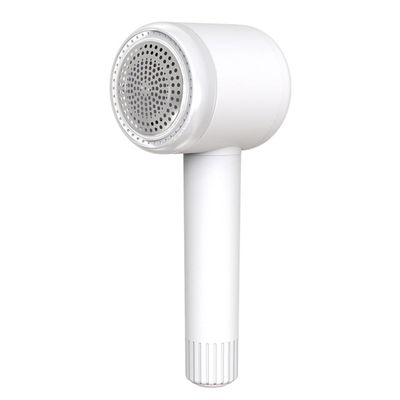 FRCOLOR Rechargeable Fabric Lint Remover with USB Charging, Portable Hairball Shaver for Clothes and Carpet, Includes 2pcs Six-Blade Electric Fuzz Removers with Adhesive Lint Collector,