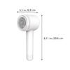 FRCOLOR Rechargeable Fabric Lint Remover with USB Charging, Portable Hairball Shaver for Clothes and Carpet, Includes 2pcs Six-Blade Electric Fuzz Removers with Adhesive Lint Collector, view 2