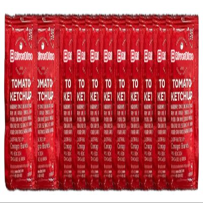 500 Single-Serve Ketchup Packets Convenient Bulk Packets for Travel, Restaurants, Offices & Picnics