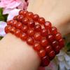 Carnelian Natural polished beaded Crystal Healing Gemstone Spiritual Chakra beaded Stone Bracelet - 1pc view 2