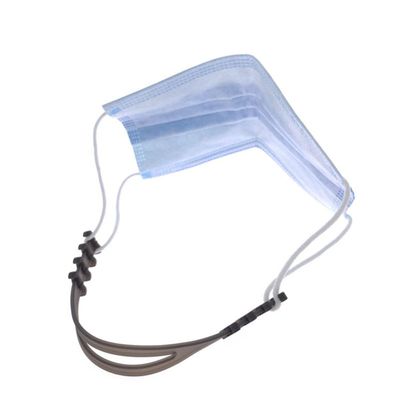 INOOMP Adjustable Silicone Mask Ear Hooks 6pcs Set Flexible Non-Slip Ear Protective Mask Hangers Suitable for Daily Use and Sports Random Color