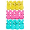 Peeps Marshmallow Bunnies, Pink, Blue, and Yellow Bunny Shaped Treats, Easter Basket Stuffers, (Pack of 3) view 3